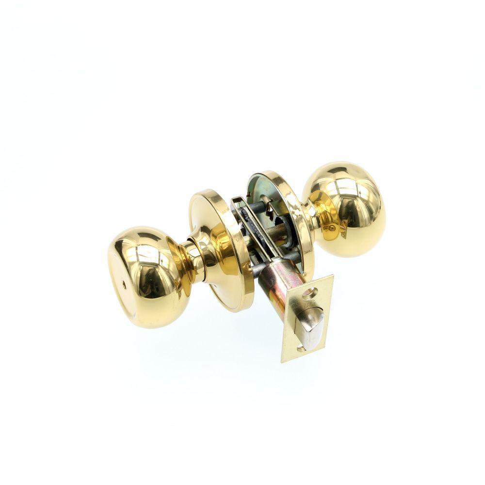 Chapa De Baño Tipo Pomo Copa - Premium Lock Varios Colores Latón Brillante