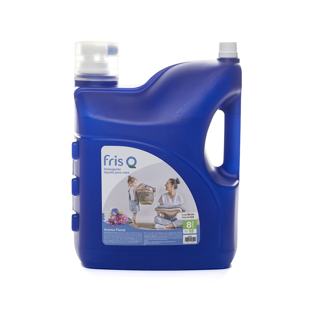 Detergente para Ropa Fris Q Líquido Aroma Floral de 8 Litros
