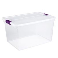 Caja Con Agarradores Ciruela 62 L - Sterilite