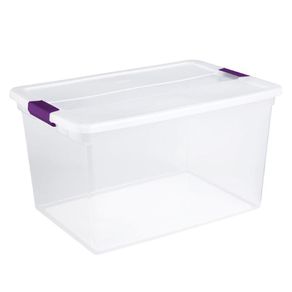 Caja Con Agarradores Ciruela 62 L - Sterilite