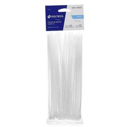 Cincho Estándar De 20 Cm Y 18 Lb Blanco 100 Pzas - Volteck