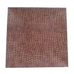 Plato Base Cuadrado Color Madera