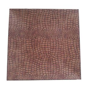 Plato Base Cuadrado Color Madera