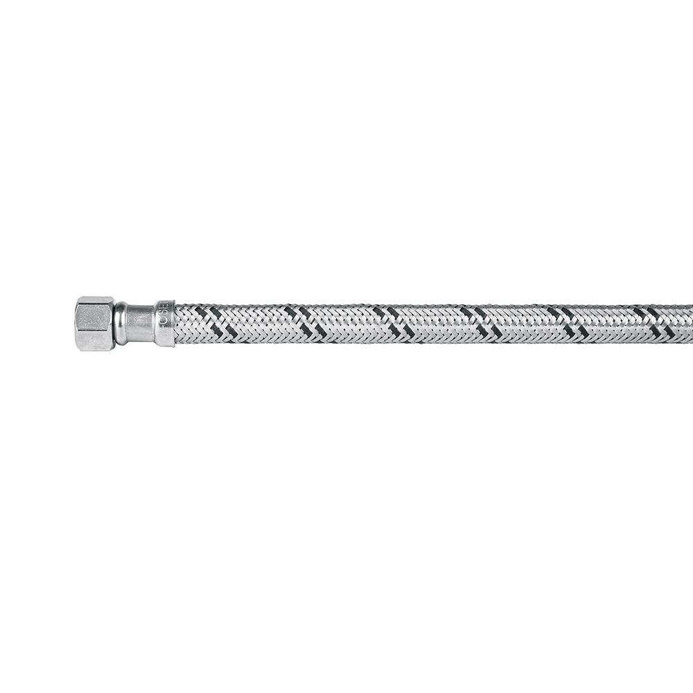 Manguera para Baño Flexible Trenzada 3/8 x 1/2 Plg 40 cm Acero