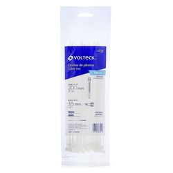 Cincho Estándar De 8 Plg Y 40 Lb Blanco 50 Pzas - Volteck