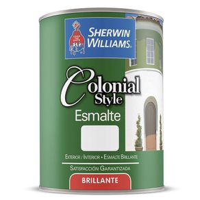 Colonial Style Esmalte Brillante Base Extra White 1/4 Gal - Sherwin Williams