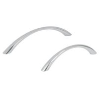 Halador Tipo Arco Níquel Satinado 128 Mm - Hermex
