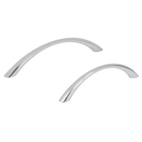 Halador Tipo Arco Níquel Satinado 128 Mm - Hermex