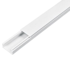 Canaleta Plástica De Pared Blanca Con Adhesivo - Volteck