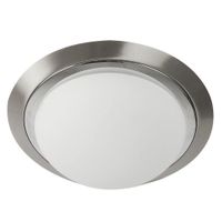 Plafón De Techo Plateado 1 Luz - Tecnolite