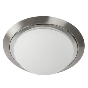 Plafón De Techo Plateado 1 Luz - Tecnolite