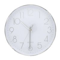Reloj De Pared Plateado 30X30X4.2 - Flor De Liz