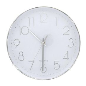 Reloj De Pared Plateado 30X30X4.2 - Flor De Liz