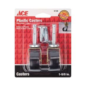 Rodo 1-5/8 Plg Plastico De 23Kg Negro Ace