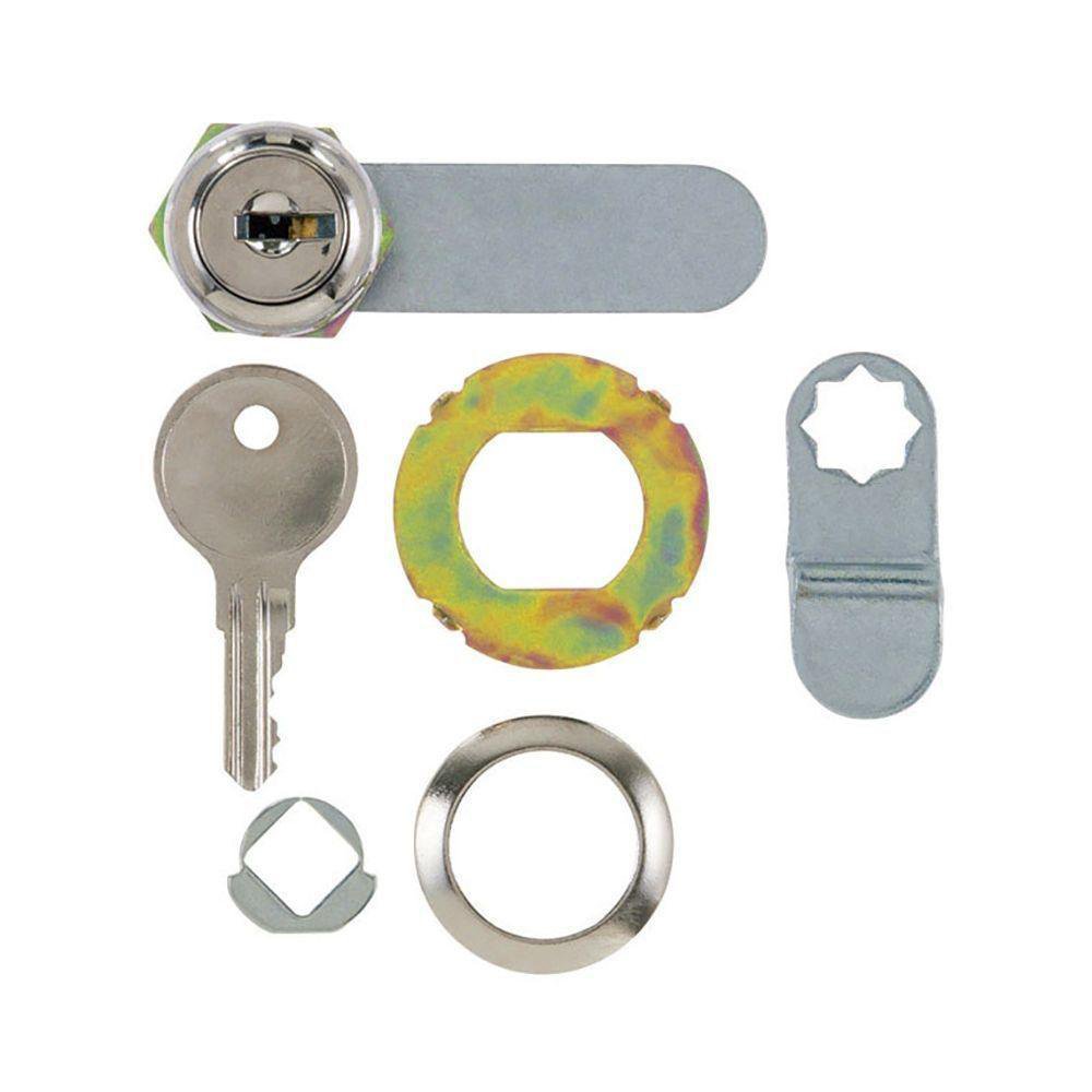 Cerradura para Mueble Color Cromo de 1/2 Plg Cerradura para Mueble Cromo de 1/2 Plg