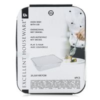 Bandejas Con Tapa De Carton 4 Pcs - Koopman