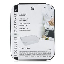 Bandejas Con Tapa De Carton 4 Pcs - Koopman