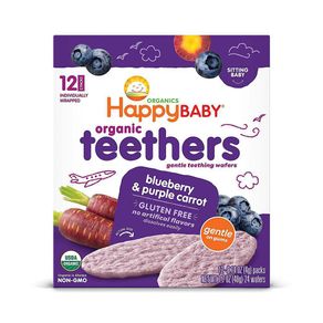 Organic Teethers Blueberry & Purple Carrot - Happy Baby
