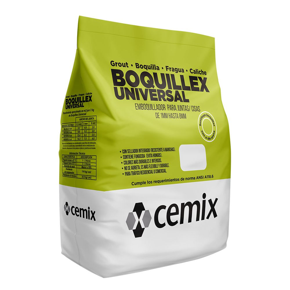 Boquillex Universal de 2 Kg para Juntas de 1 a 8 mm - Varios Colores Pacífico