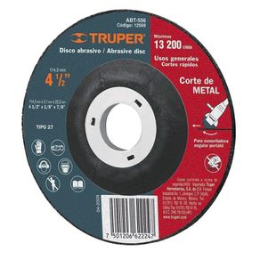 Disco Para Corte De Metal 4 1/2 Plg - Truper