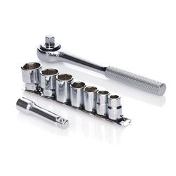 Set De Copas Y Accesorios Raíz 3/8 Plg 10 Piezas - Stanley