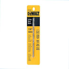 Broca Metal 7/32 Plg Hss Mandril 3/8 Plg - Dewalt