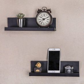 Set De 2 30X75X8 Cm Negro - Flor De Liz