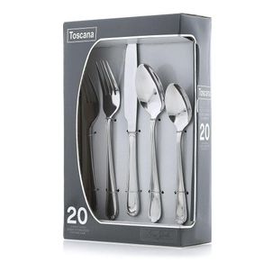 Set 20 Cubiertos Clasicos A. Inox 18/0 - Toscana