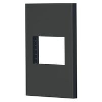 Placa De 1 Módulo Negro - Volteck