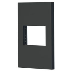 Placa De 1 Módulo Negro - Volteck