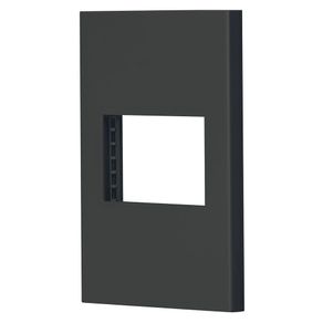 Placa De 1 Módulo Negro - Volteck
