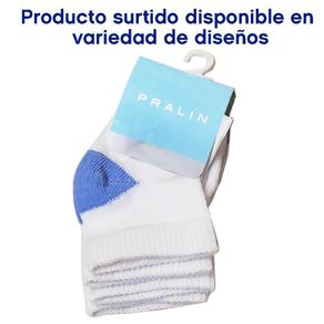 Set 3 Pares De Calcetines Para Bebé Diseños Surtidos - Pralin Varias Tallas