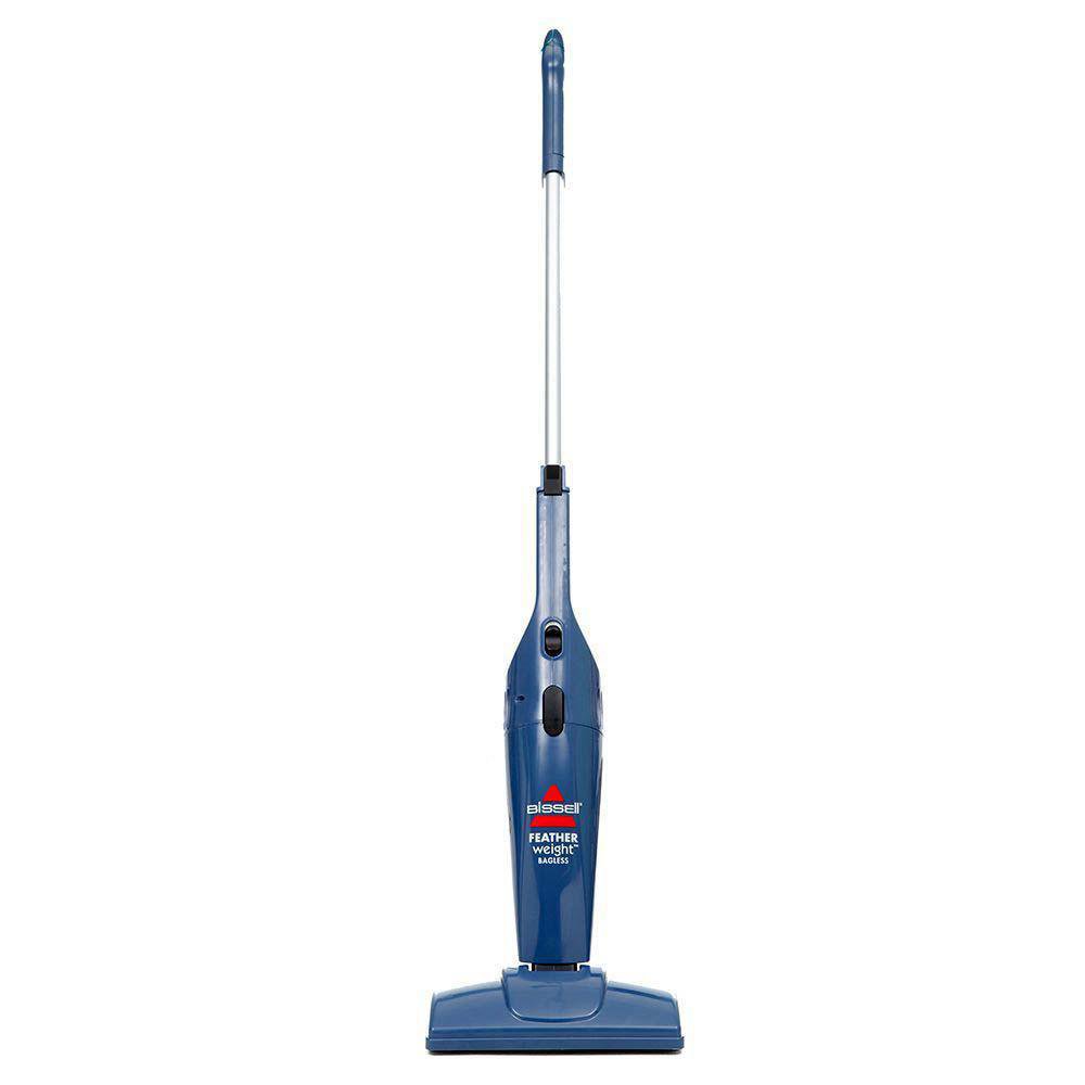 Aspiradora Vertical Alámbrica 3 en 1 de 0.67 Litros Ligera y sin Bolsa para Pisos y Alfombras Color Azul