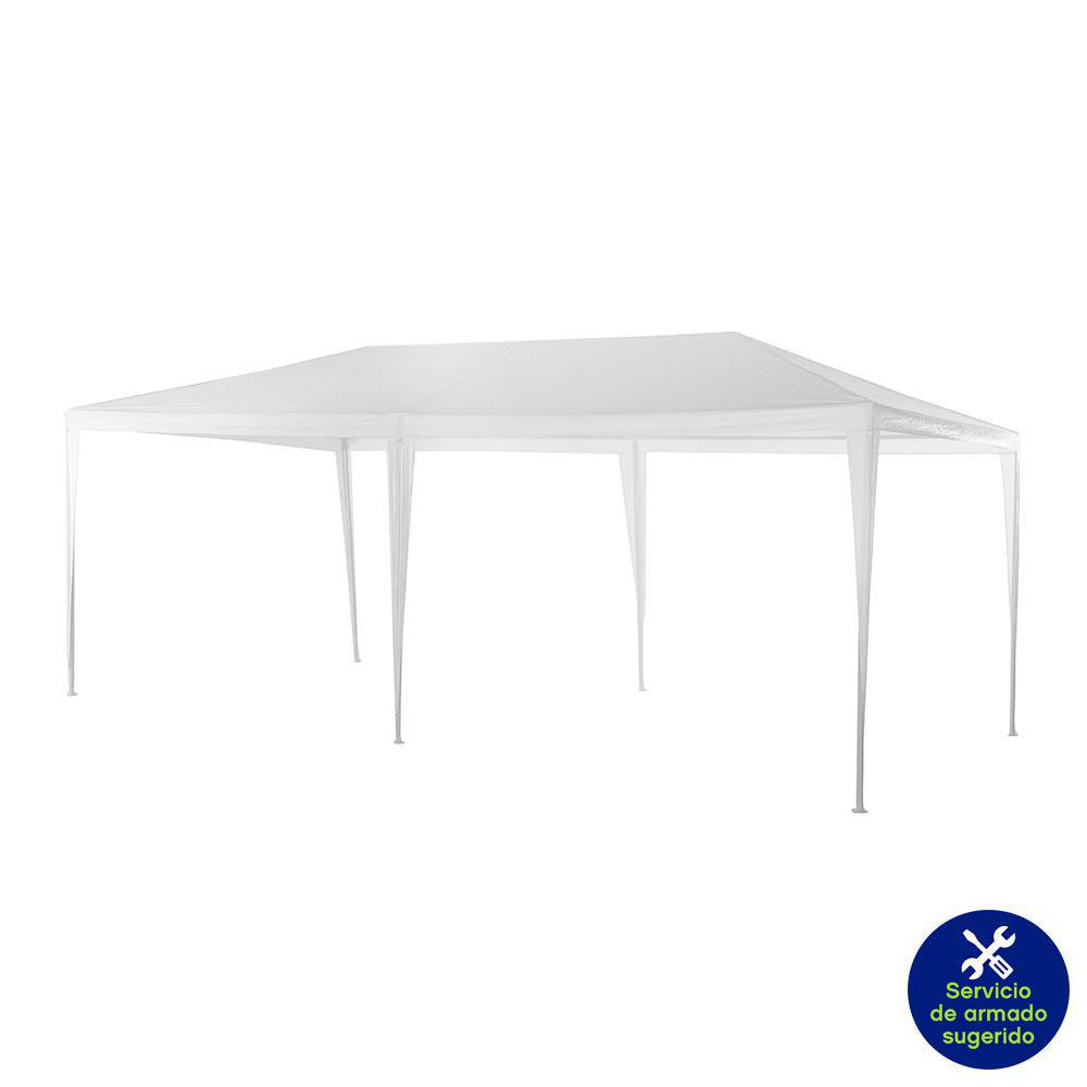 Toldo Armable Color Blanco de 3 x 6 x 2.5 Metros