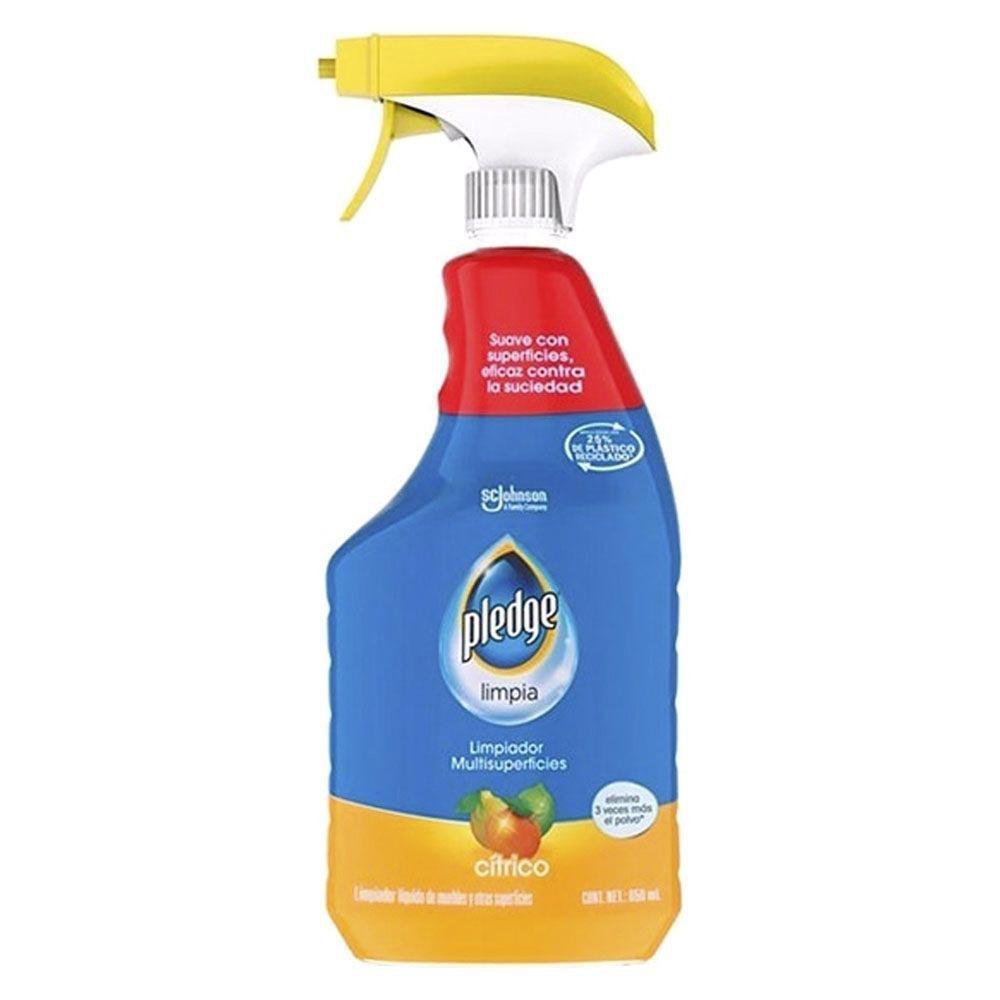 Limpiador en Spray Pledge Multisuperficies Aroma Cítrico de 650 ml