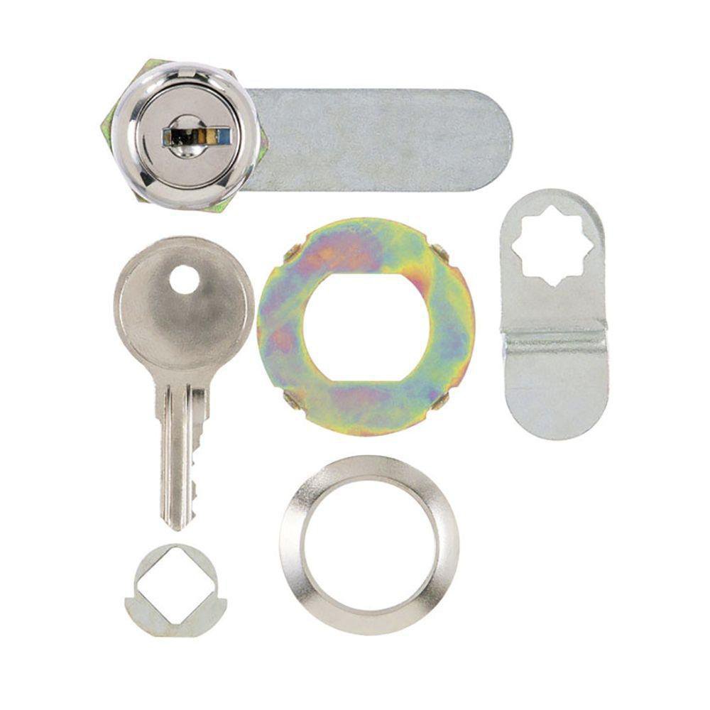 Cerradura para Mueble Color Cromo de 1/4 Plg