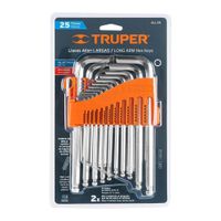 Set De Llaves Hexagonales Corta 25 Pzas - Truper