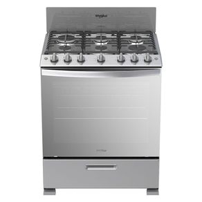 Estufa A Gas De 6 Hornillas Con Encendido Eléctrico 30 Plg - Whirlpool