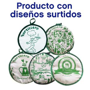 Tortillero 9 Plg Letras Verde