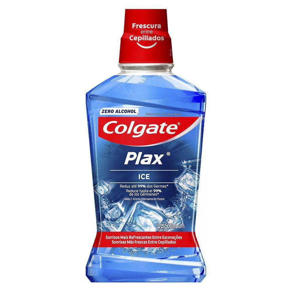 Enjuague Bucal Refrescante Plax Ice 500 mL