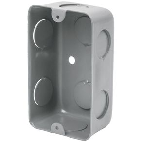 Caja Eléctrica Rectangular De Metal - Volteck