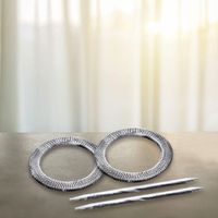Set De 2 Piezas Sujetadores Para Cortina Plateado - Viva