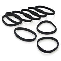 Set 12 Bandas Negro Para Cabello - Viva
