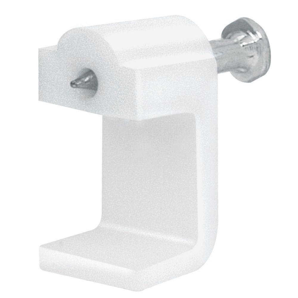 Grapa Blanca con Clavo de 8 mm 20 Unidades para Cable Plano