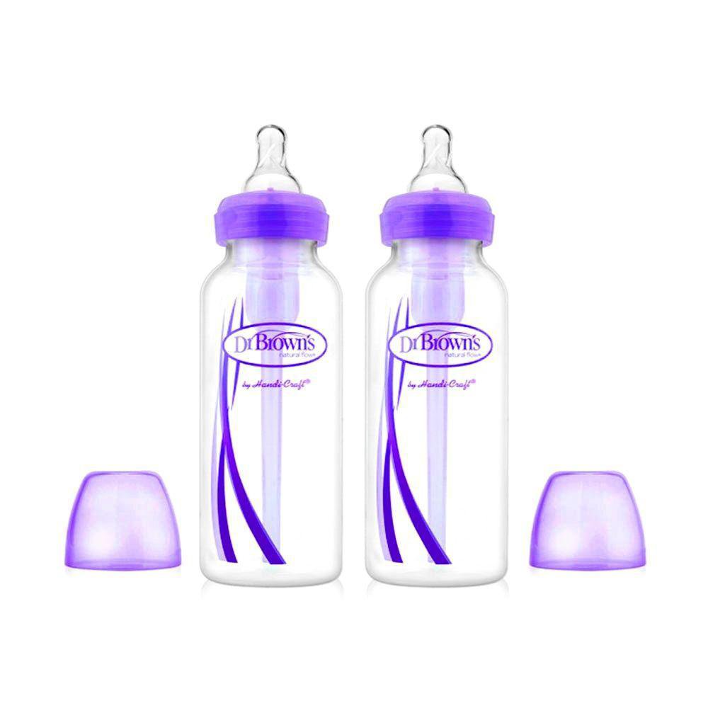 Biberones Anticólicos Options+ Dúo 8 Oz - Dr. Browns Varios Colores Morado