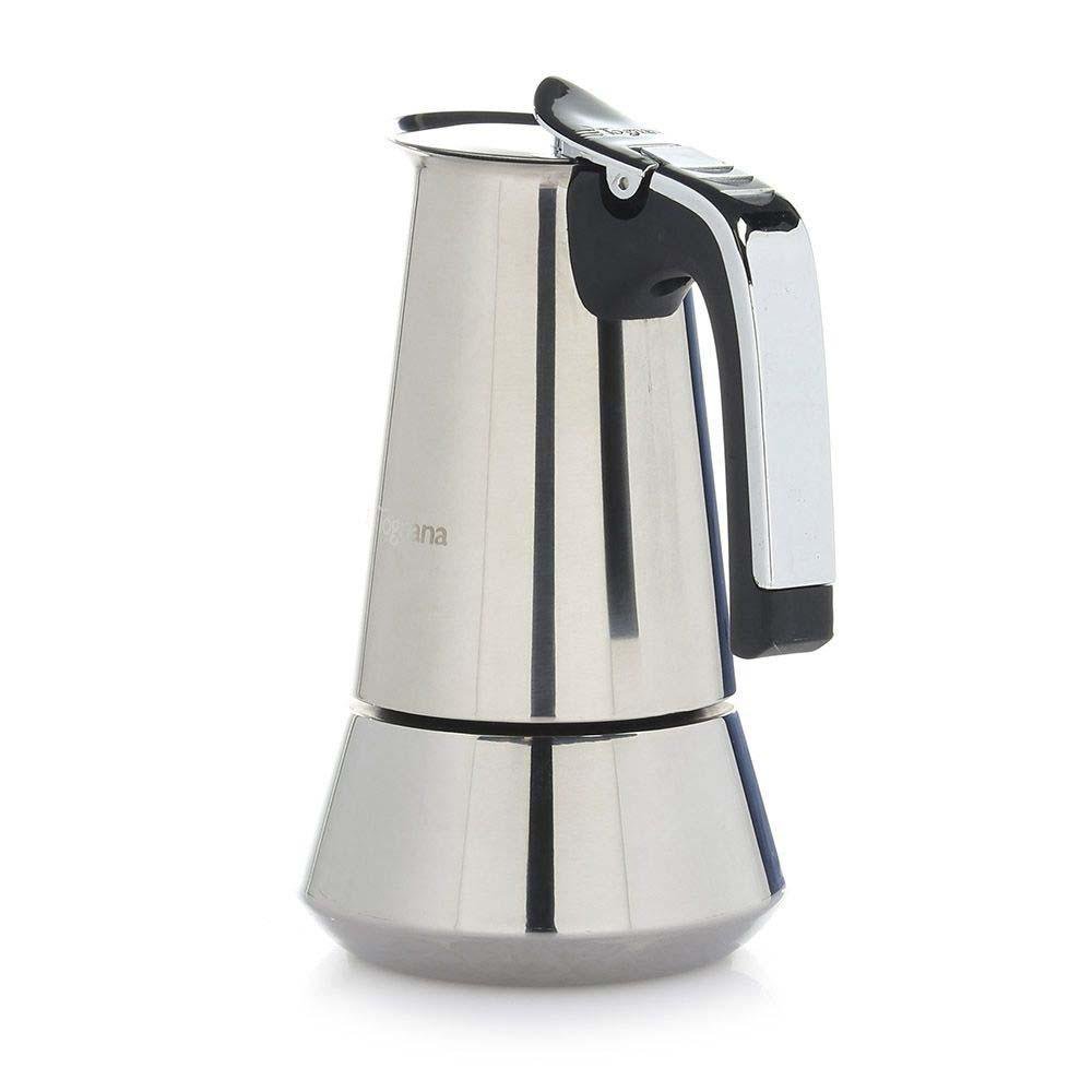 Cafetera Italiana Riflex de Acero Inoxidable para 6 Tazas