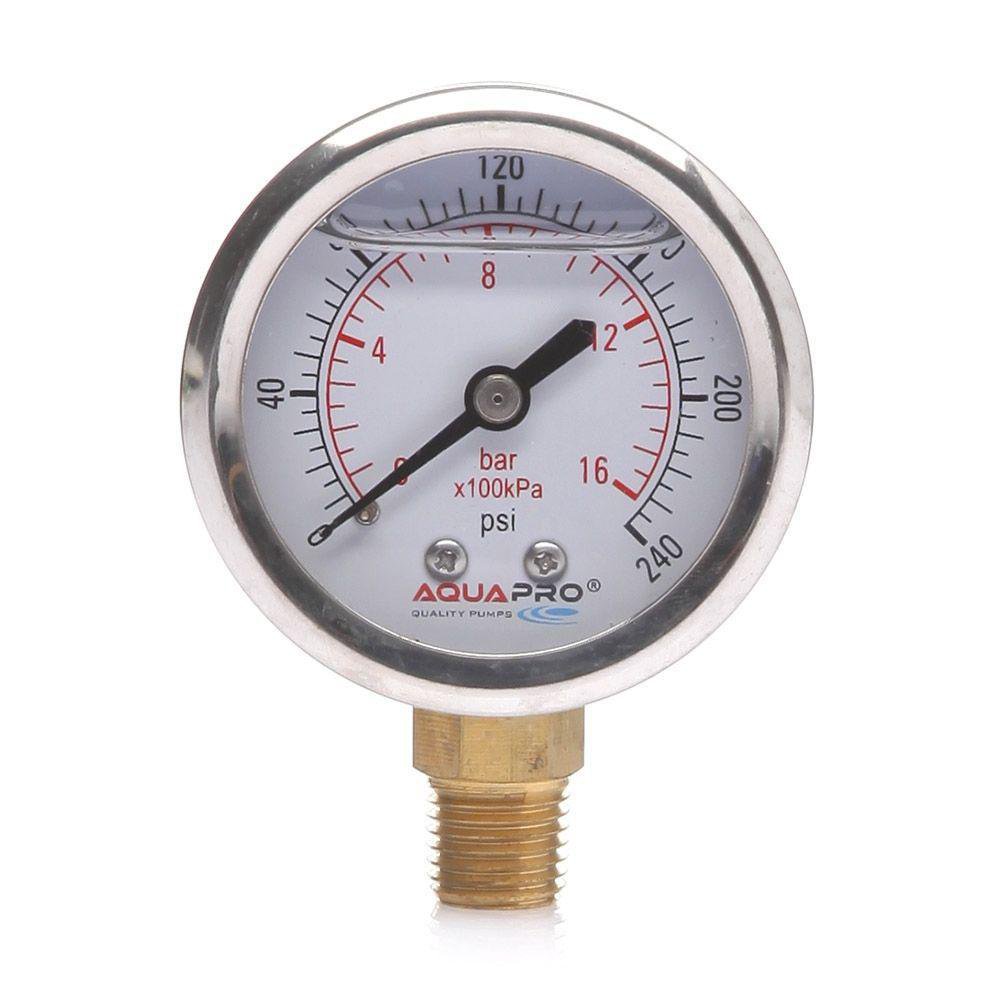 Manómetro 0-240 PSI Amortiguado Manómetro Amortiguado 0-240 Psi