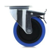 Rodo Placa Giratoria Freno Azul 5 Plg