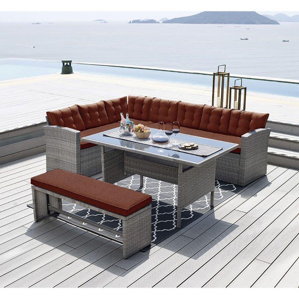 Mueble De Exterior 4 Pzs Imitación Ratán - Solaris - cemacogt