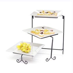 Molde Cuadrado Trio Con Base Cromada